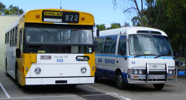 Hermit Park MAN SL200 S22 & Toyota Coaster 15